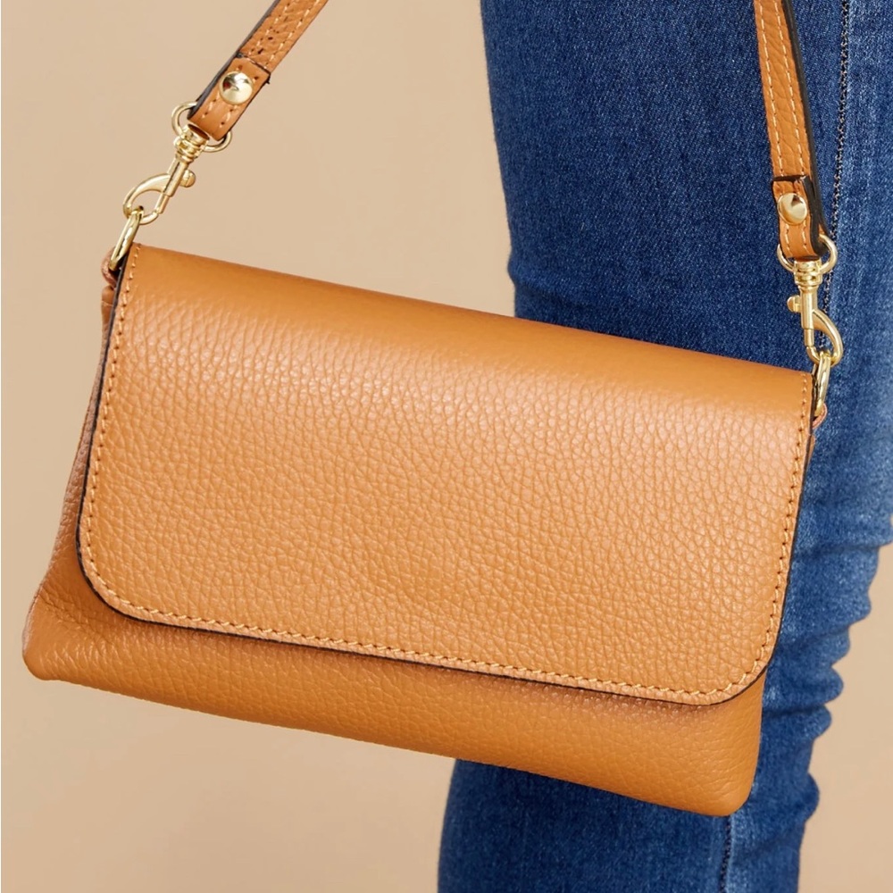 German Fuentes Bag: Little Lady Tan Leather Bag